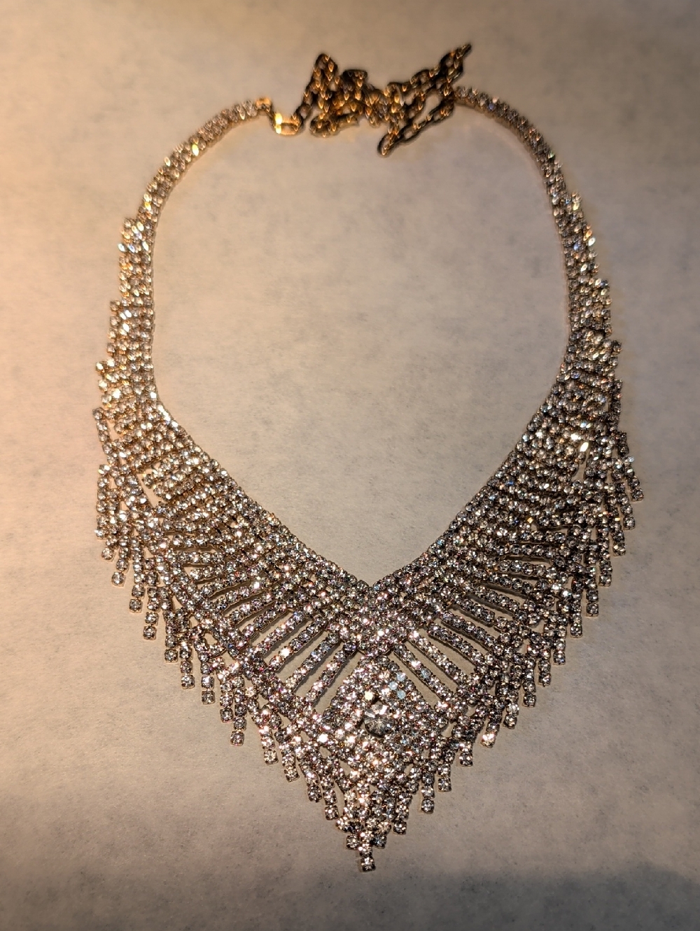 Austrian Crystal Waterfall Necklace